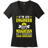 Engineer Not A Magician But I Understand Your Confusion Women's V-Neck T-Shirt