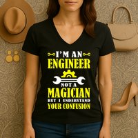 Engineer Not A Magician But I Understand Your Confusion Women's V-Neck T-Shirt