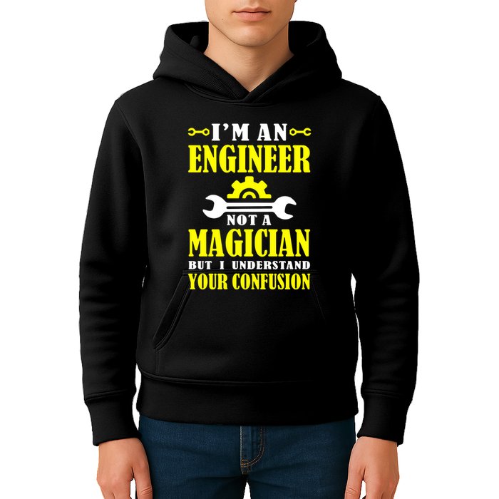 Engineer Not A Magician But I Understand Your Confusion Kids Hoodie