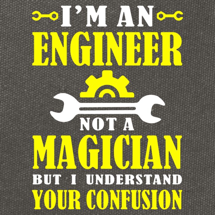 Engineer Not A Magician But I Understand Your Confusion Cotton Canvas Backpack