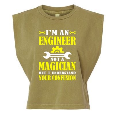 Engineer Not A Magician But I Understand Your Confusion Garment-Dyed Women's Muscle Tee