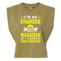 Engineer Not A Magician But I Understand Your Confusion Garment-Dyed Women's Muscle Tee