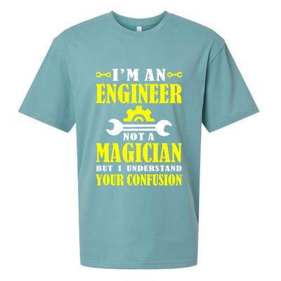Engineer Not A Magician But I Understand Your Confusion Sueded Cloud Jersey T-Shirt