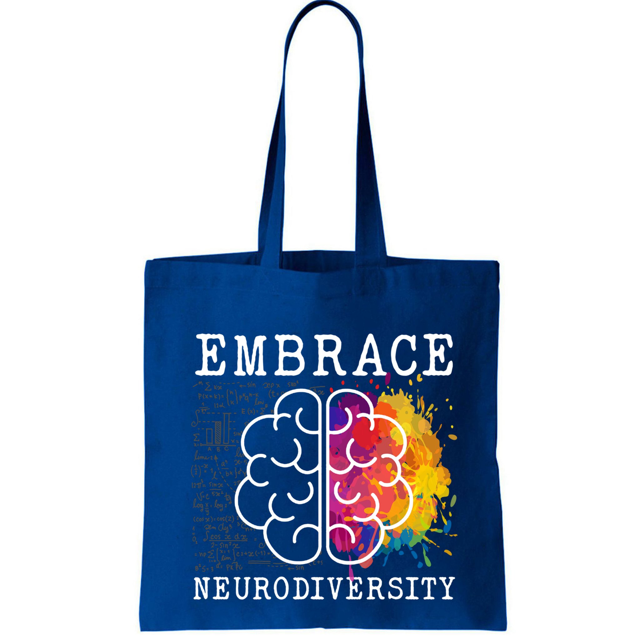 Embrace Neurodiversity Autism Adhd Asd Rainbow Brain Gift Bag