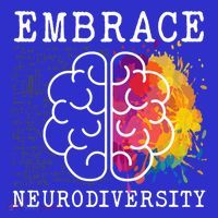 Embrace Neurodiversity Autism Adhd Asd Rainbow Brain Gift Kids T-Shirt