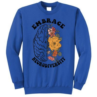 Embrace Neurodiversity Autism Awareness ASD Tall Sweatshirt