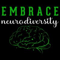 Embrace Neurodiversity ADHD Autism Awareness Drawstring Bag