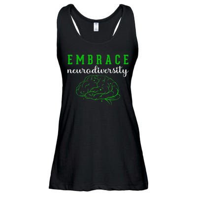 Embrace Neurodiversity ADHD Autism Awareness Ladies Essential Flowy Tank