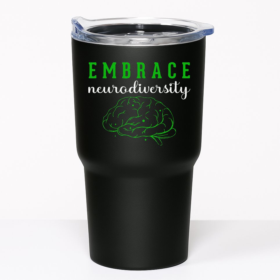 Embrace Neurodiversity ADHD Autism Awareness Tumbler