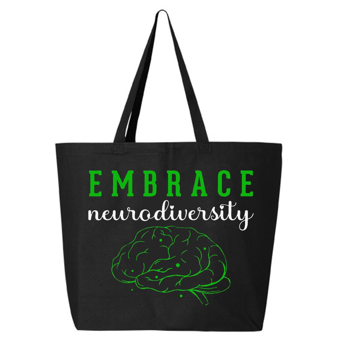 Embrace Neurodiversity ADHD Autism Awareness 25L Jumbo Tote