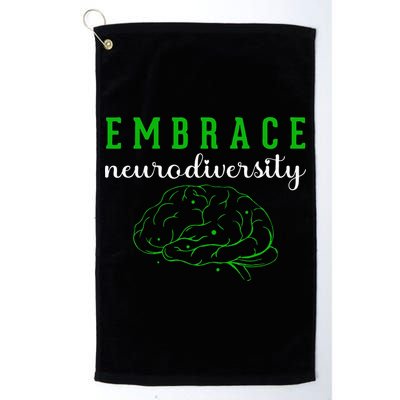 Embrace Neurodiversity ADHD Autism Awareness Golf Towel