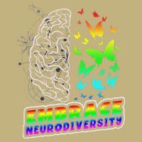 Embrace Neurodiversity Autism ADHD ASD Rainbow Brain Funny Magnet