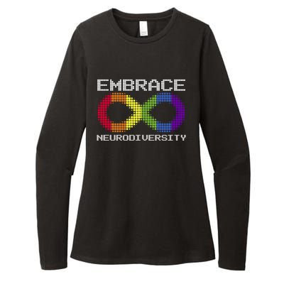 Embrace Neurodiversity Autism Adhd Asd Rainbow Brain Gift Womens CVC Long Sleeve Shirt