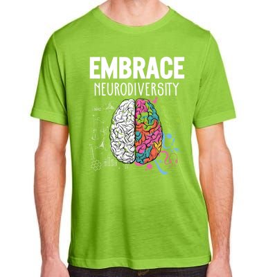 Embrace Neurodiversity Brain Gift Funny Gift Adult ChromaSoft Performance T-Shirt