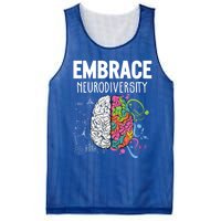 Embrace Neurodiversity Brain Gift Funny Gift Mesh Reversible Basketball Jersey Tank