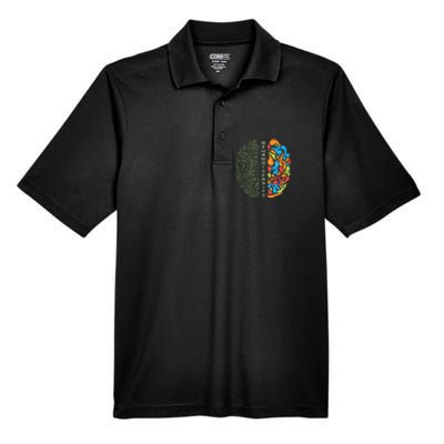 Embrace Neurodiversity Brain Men's Origin Performance Piqué Polo