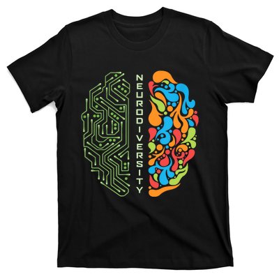 Embrace Neurodiversity Brain T-Shirt