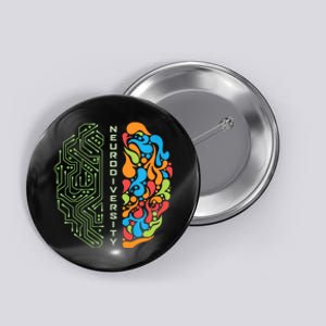 Embrace Neurodiversity Brain Button