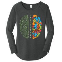 Embrace Neurodiversity Brain Women's Perfect Tri Tunic Long Sleeve Shirt