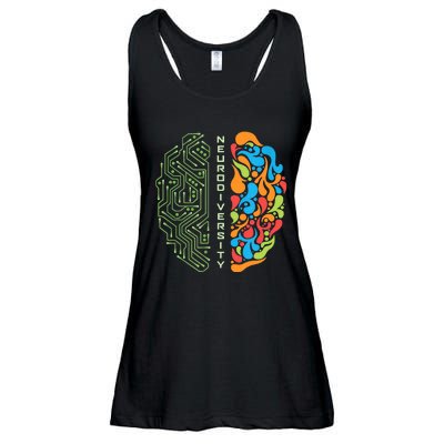 Embrace Neurodiversity Brain Ladies Essential Flowy Tank