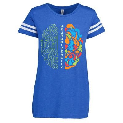 Embrace Neurodiversity Brain Enza Ladies Jersey Football T-Shirt