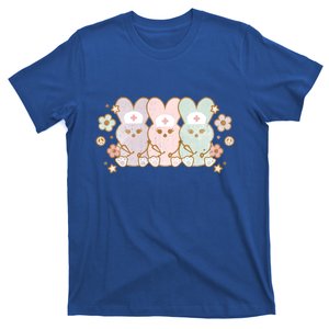 Easter Nurse Bunnies With Stethoscope Easter Crew Pediatrics Gift T-Shirt