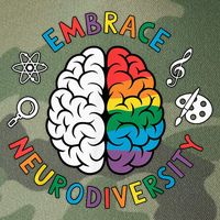 Embrace Neurodiversity Brain Autism Awareness ADHD Autistic  Legacy Tie Dye Trucker Hat