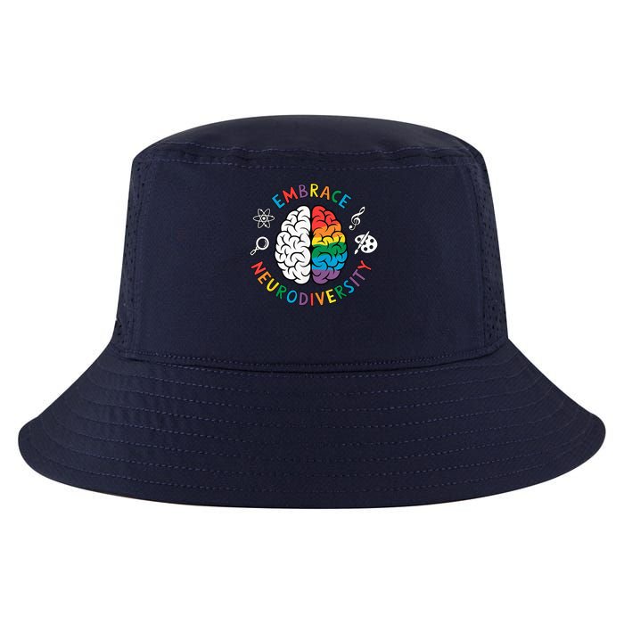 Embrace Neurodiversity Brain Autism Awareness ADHD Autistic  Cool Comfort Performance Bucket Hat