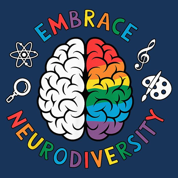 Embrace Neurodiversity Brain Autism Awareness ADHD Autistic  Magnet