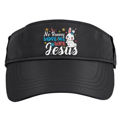 Easter No Bunny Loves Me Like Jesus Religious Adult Drive Performance Visor