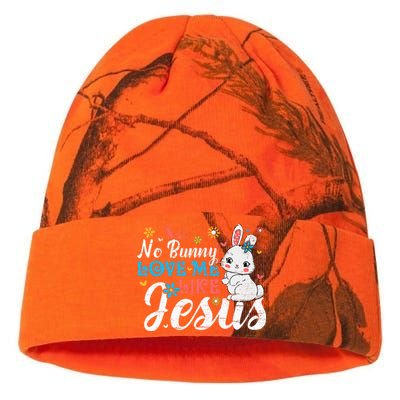 Easter No Bunny Loves Me Like Jesus Religious Kati Licensed 12" Camo Beanie