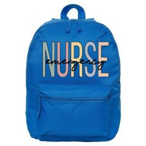 Emergency Nurse Boho Emergency Nursing Cute Gift 16 in Basic Backpack