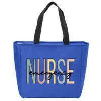 Emergency Nurse Boho Emergency Nursing Cute Gift Zip Tote Bag