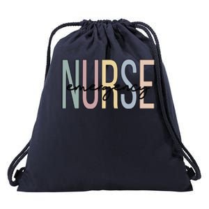 Emergency Nurse Boho Emergency Nursing Cute Gift Drawstring Bag