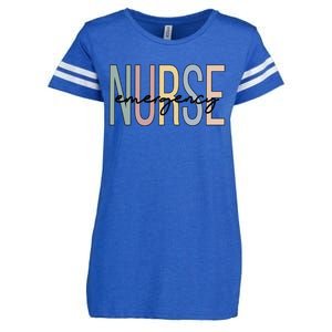 Emergency Nurse Boho Emergency Nursing Cute Gift Enza Ladies Jersey Football T-Shirt