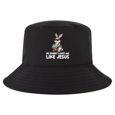 Easter No Bunny Loves Me Like Jesus Christian Cool Comfort Performance Bucket Hat