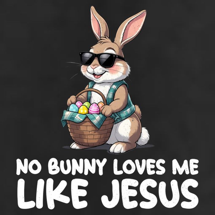 Easter No Bunny Loves Me Like Jesus Christian Cool Comfort Performance Bucket Hat