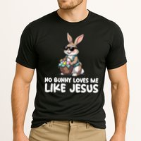Easter No Bunny Loves Me Like Jesus Christian Cooling Performance Crew T-Shirt