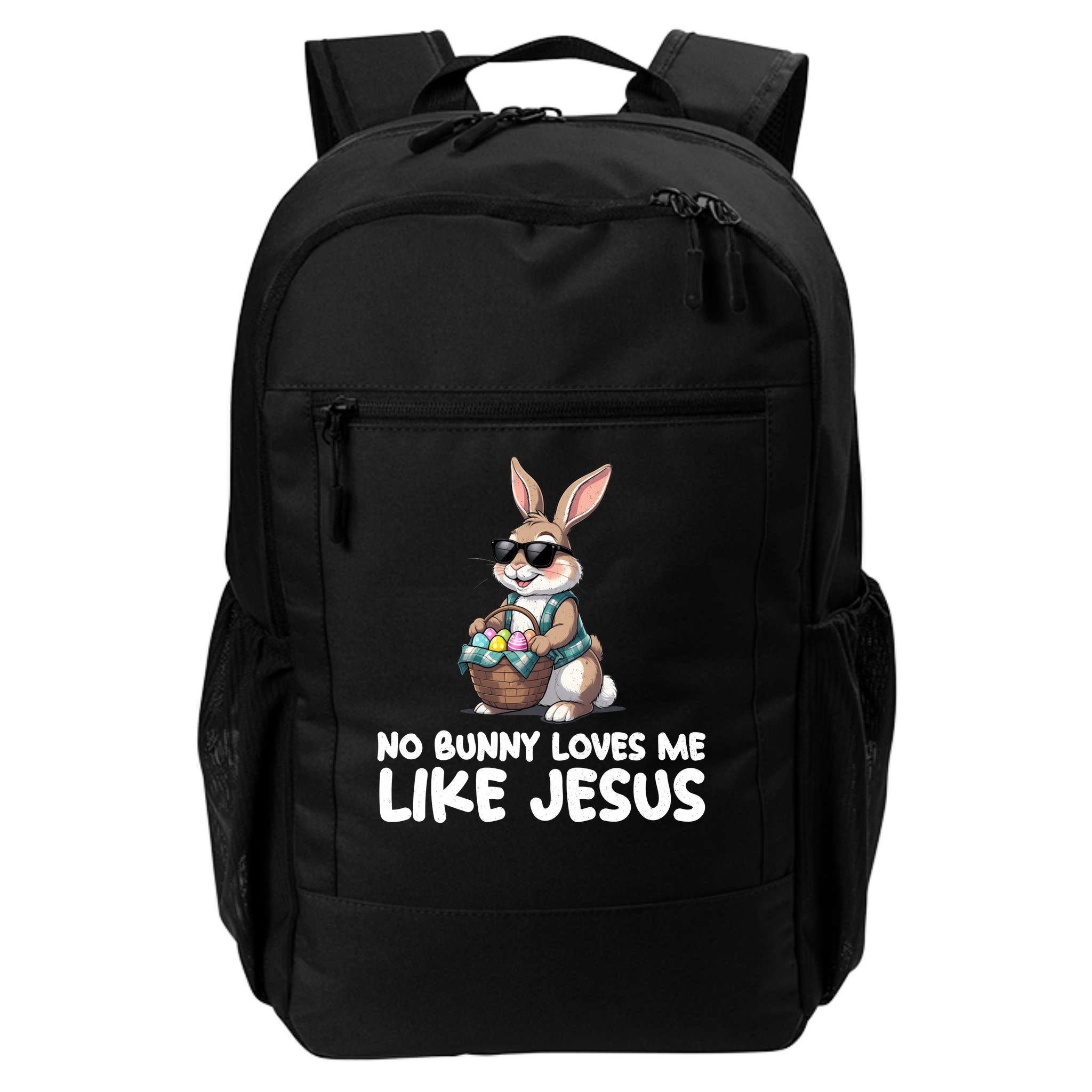 Easter No Bunny Loves Me Like Jesus Christian Backpack