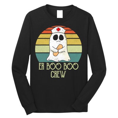 ER Nurse Boo Boo Crew Women Halloween Costume Nursing Long Sleeve Shirt