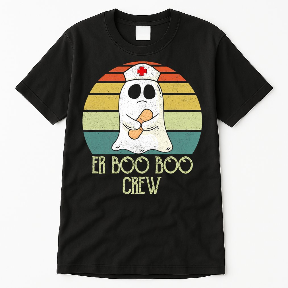 ER Nurse Boo Boo Crew Women Halloween Costume Nursing Tall T-Shirt