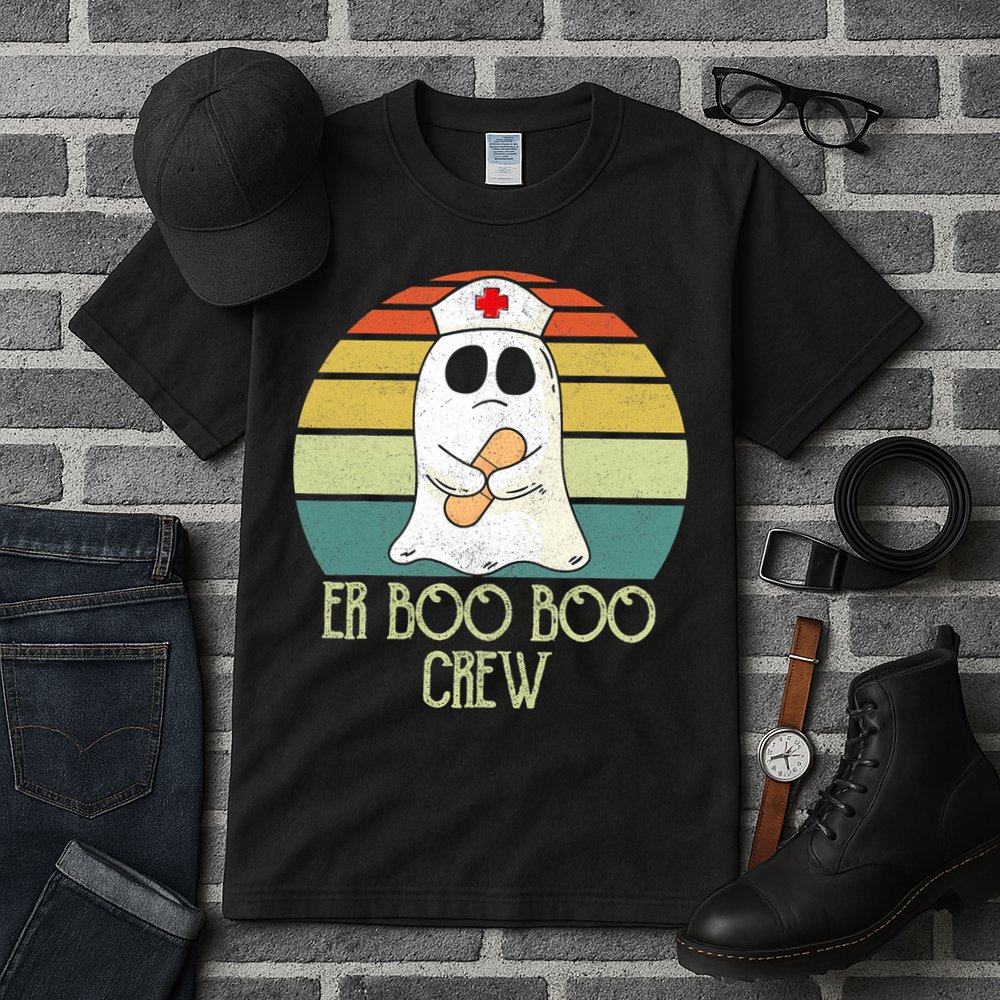 ER Nurse Boo Boo Crew Women Halloween Costume Nursing Tall T-Shirt