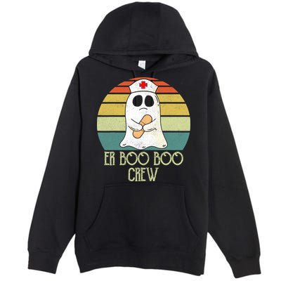 ER Nurse Boo Boo Crew Women Halloween Costume Nursing Premium Pullover Hoodie