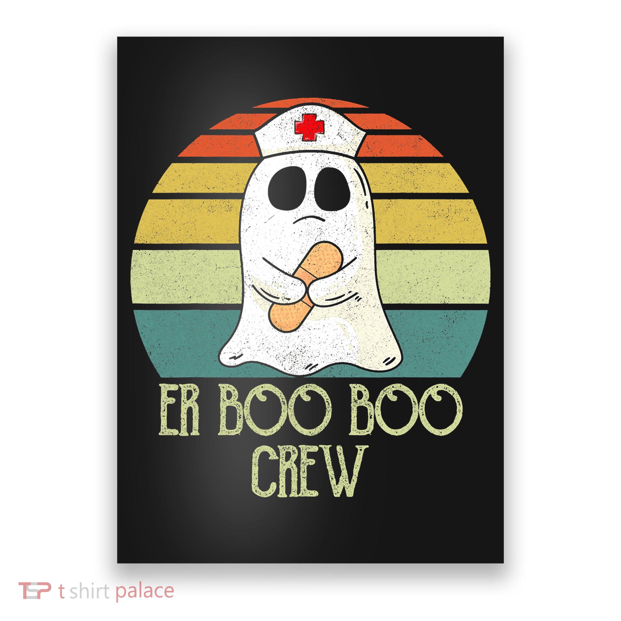 ER Nurse Boo Boo Crew Women Halloween Costume Nursing Poster