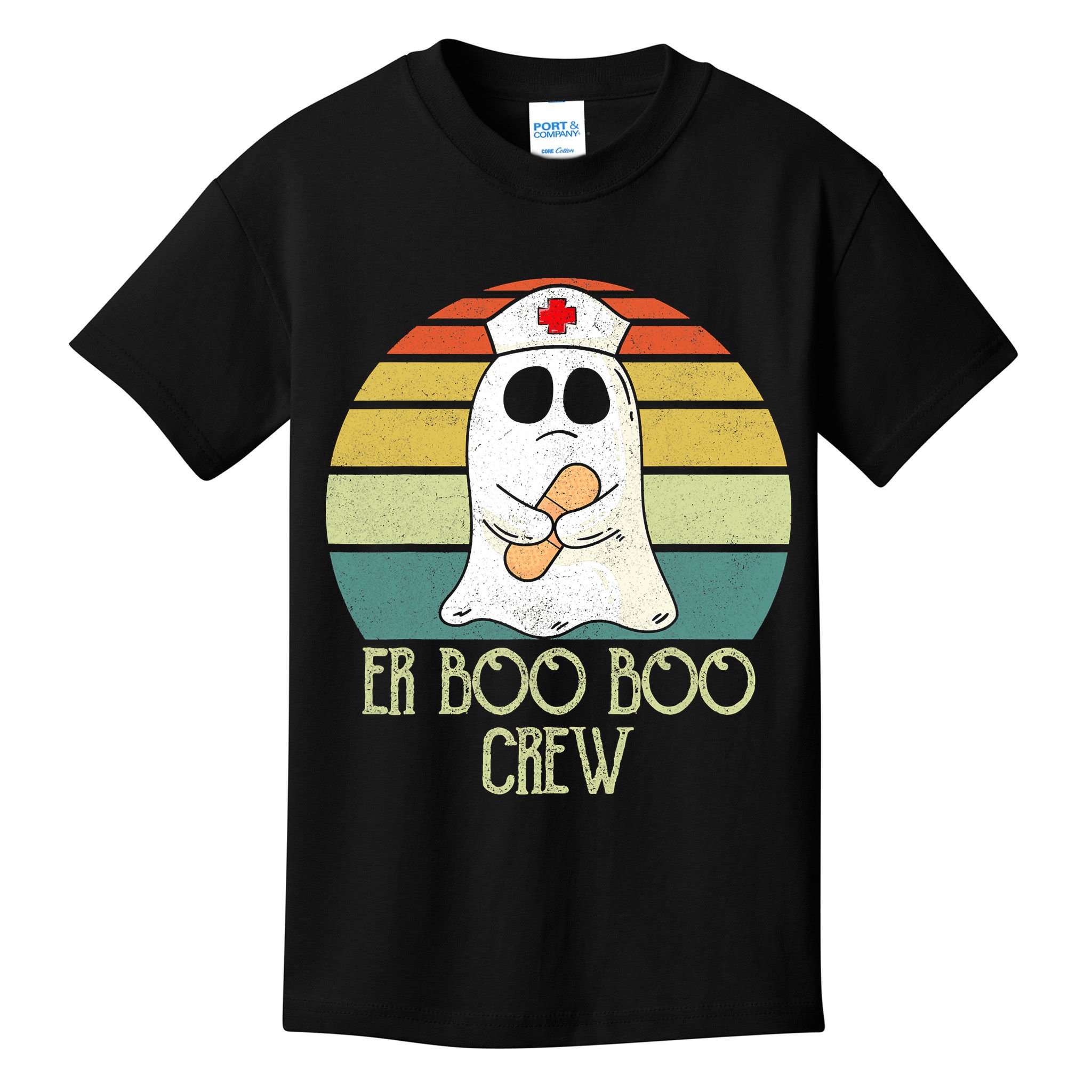 ER Nurse Boo Boo Crew Women Halloween Costume Nursing Kids T-Shirt