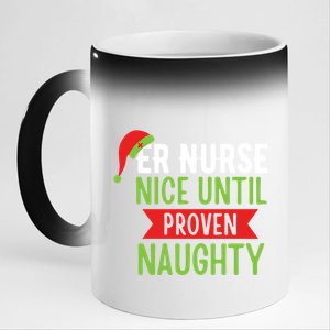 Er Nurse Christmas Funny Nice Gift 11oz Black Color Changing Mug