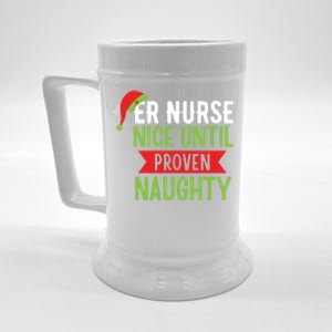 Er Nurse Christmas Funny Nice Gift Beer Stein