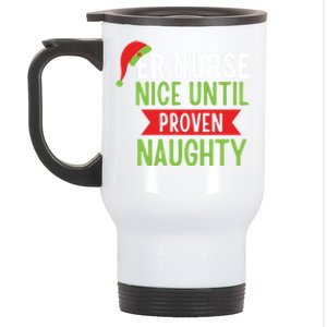 Er Nurse Christmas Funny Nice Gift Stainless Steel Travel Mug