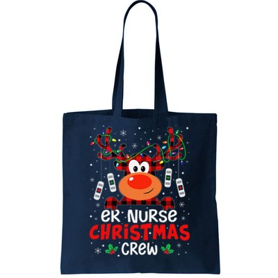 ER Nurse Christmas Crew Cute Reindeer Xmas Love Nurse Life Tote Bag