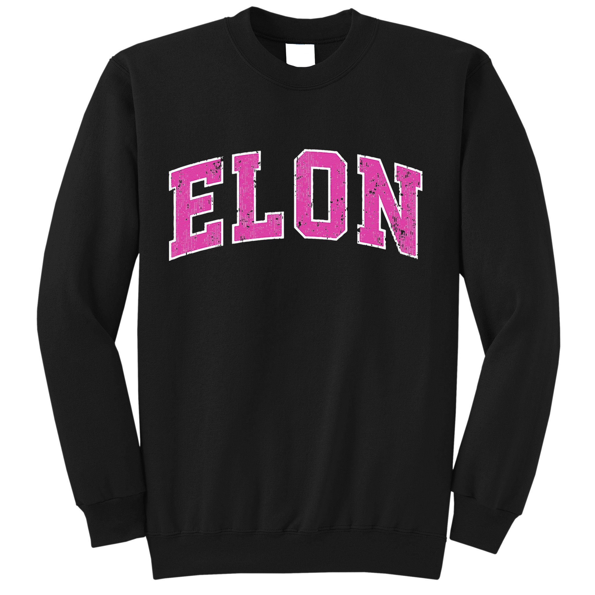 Elon North Carolina NC Vintage Sports Design Pink Design Sweatshirt